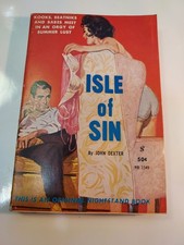 1961 Pulp Sleaze Paperback GGA -Isle of Sin by John Dexter Nightstand Book B1549 picture