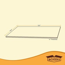 200 12.25x12.25 LP Cardboard Corrugated Pads Inserts Filler Sheet 12.25 x 12.25 picture