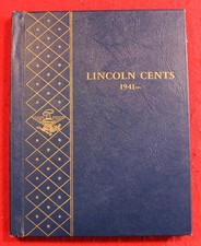 1941-1974S Lincoln Cent Penny Whitman Used Album 89 Wheat & Memorial coins picture