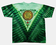 Grateful Dead Shirt T Shirt Irish Shamrock Celtic Knot Nymphs Tie Dye GDP 2004 L picture