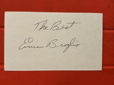 Ernie Broglio🔥🔥 MLB Debut: 1959 St. Louis Cardinals 🔥🔥Autograph 🧢 picture