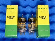 TWO Amperex ECC88 6DJ8 Tubes/ NOS /Amplitrex Tested / Germany Orange Globe Cup picture