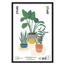 Mainstays – 27x40 Picture Frame – Black Flat Profile Wall Photo Frame picture