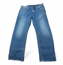 Buffalo David Bitton Men’s Blue Denim Straight Jeans Medium Wash Mid Rise. picture