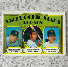 VINTAGE 1972 Topps Rookie Stars Carlton Fisk Cecil Cooper #79 Red Sox MLB picture