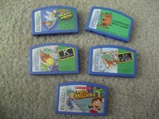 Lot of 5 Vintage Leapfrog Leapster Learning Game Cartridges picture