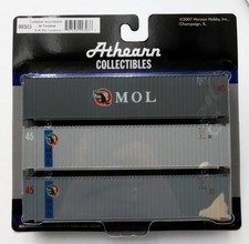 Athearn 99303 HO Scale MOL 45' Container Assortment  #45  (Set of 3) picture
