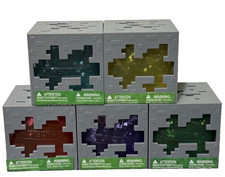 Minecraft Jelly Cubes Complete Full Set Lot of 5 TikTok VIRAL Squishy Fidget Toy picture