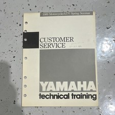 Vintage Yamaha Technical Training Manual 1989 Motorcycle ATV Seminar Customer picture