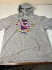 Vintage Y2k Official CARTOON NETWORK Chowder Hoodie Gray Sweatshirt Large VTG picture