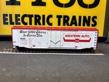 Tyco Mantua Western Auto 50’ HO Boxcar W/All Steps, Box, & Brakewheel picture