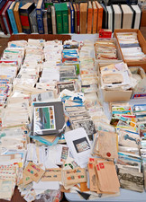 US & Worldwide 30-40Lb Box Lot of Stamps, Kiloware, Covers, Postcards & Ephemera picture