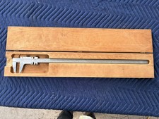 Starrett No 123 26” Master Vernier Caliper Hardened And Stabilized Bar With Case picture