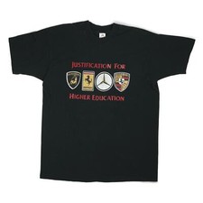 Vintage 1990's Justification for Education Tee Shirt picture