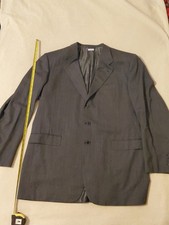 BRIONI Finissimo Blue Stripe Super 150 Suit Blazer Coat JERRY COLANGELO NBA HOF picture