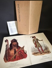 6 Folio American Indian Litho Prints McKenney & Hall 1971 L. T. Bowen 15 x 20” picture