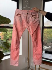Pierre Balmain Pink Distressed Skinny Jeans Size 48 (Fits W31) Mens RRP $899 picture