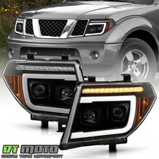 For 2005-2008 Nissan Frontier LED Greeting Animation Dual Projector Headlights picture