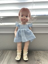 Vintage Effanbee's Patsy Doll Durable Doll With Tags Blue Dress picture