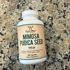 Mimosa Pudica Seed Capsules (180 Capsules, 3 Month 180 Count 1-Pack  exp 04-2028 picture