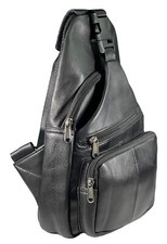 Men's Sling Backpack Genuine Leather Chest bag Crossbody Bag Shoulder Bag picture