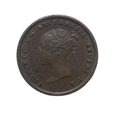 1844 Great Britain Half Farthing Victoria Copper Coin XF KM738 Lot [1059] picture