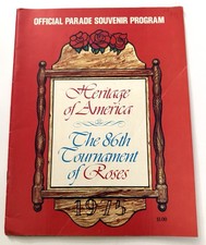 Vtg 1975 The 86th Tournament Of Roses Parade Souvenir Program picture