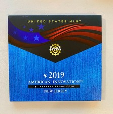 2019 American Innovation $1 Reverse Proof-New Jersey-US Mint Special Package picture