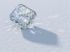 3.50 CT Natural White Diamond Radiant Cut  VVS1 D Grade IDGL Certified  A4 picture