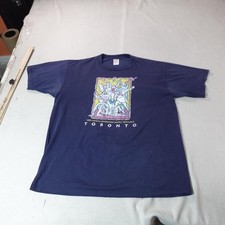 Vintage 1993 North American Music Festivals Shirt Mens XL Blue Toronto 90s Tee picture