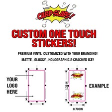 Custom One Touch Stickers - 100 Stickers (.7