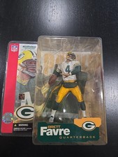 McFarlane NFL Series 4 Brett Favre Green Bay Packers White Jersey Green Sleeves  picture