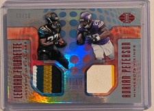 2017 Panini Illusions Adrian Peterson Game Worn Patch Refractor #/10 Vikings 🔥 picture