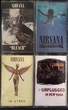 4pcs Nirvana Nevermind Cassette Tape Songs Cassette sealed New picture