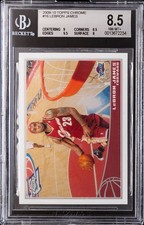 2009-10 Topps Chrome LEBRON JAMES #/999 BGS 8.5 NM-MT+ Cavaliers #19 picture