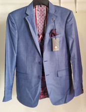 NWT Ted Baker Men's Debonair KernalJ Plain Jacket Coat Light Blue 36R $499 BB440 picture