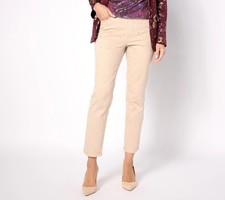 Isaac Mizrahi Live Sz 20W Regular Color True Denim Rhinestone Jean DUNE A621254 picture