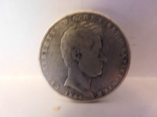 1844 Italy (Sardinia) - AR 5 Lire, KM-130.2 .9 Silver Coin picture