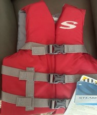 STEARNS Youth Boating Vest 50-90 lbs - Red picture
