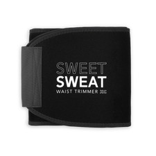 Sweet Sweat Premium Waist Trimmer eXtra Coverage - Black White XXL (60 x 11in) picture
