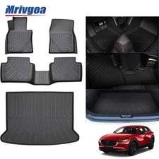 4PCS Floor Mats W/Cargo Liner for 2020-2026 Mazda CX-30 Rear Trunk Accessory picture