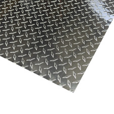 4' x 8' Aluminum Diamond Plate Sheet .025” Thick (1/40th) Embossed, Polished picture