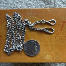 LARRY SMITH Sterling Silver Vintage chain & hook necklace picture
