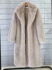 Occident Women's Fashion Lapel Faux Fur Jacket Loose Mid Length Coat Warm Coat picture
