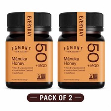 2 Pack Egmont Raw Manuka Honey MGO 50+ 100% Pure New Zealand 8.8 oz -  picture
