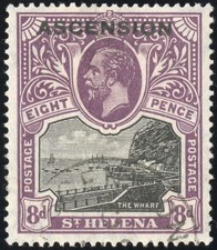 Ascension Stamps # 6 Used XF Scott Value $65.00 picture