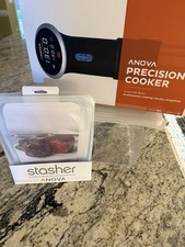 Anova Culinary Sous Vide Precision cooker bundle. Stasher Bags + Container - New picture