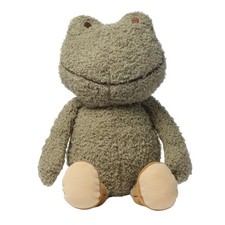 Lambs & Ivy Froggy Plush Soft Green Boucle Frog Stuffed Animal Toy picture