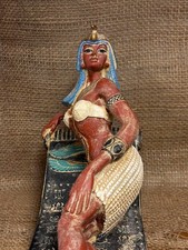 Authentic Ancient Egyptian Artifact Rare Pharaonic Statue of Queen Cleopatra BC picture