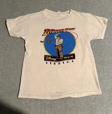 Vintage 90's Disney MGM Studios Indiana Jones Epic Stunt Spectacular Shirt Small picture